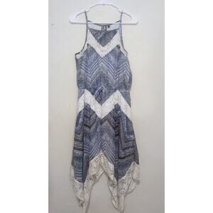 Heartsoul Blue and Lace Handkerchief Dress